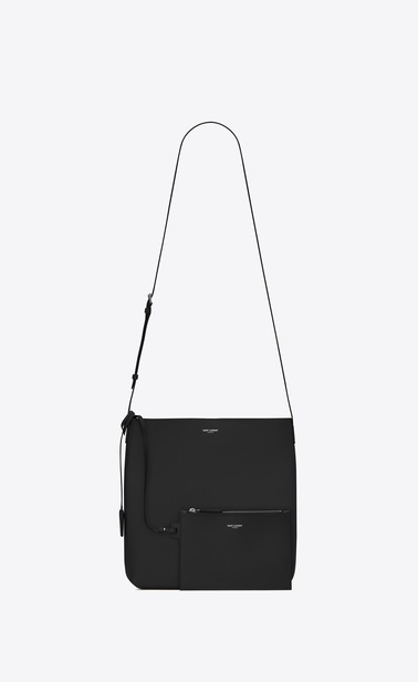 SAINT LAURENT Messenger And Crossbody Man BOLD Crossbody Bag in Black Leather b_V4